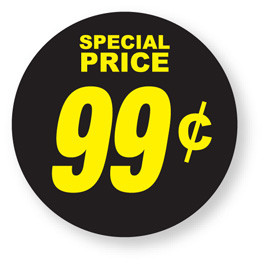 Special Pricing - $0.99 labels 