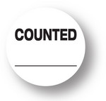 QUALITY - Counted (White)1.5" diameter circle
