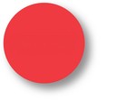 BLANK - Red1.5" diameter circle