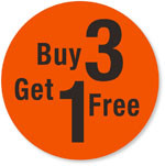 Discount - Buy 3 Get 1 Free Labels 