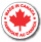 MADE IN CANADA - .5" die cut circle - Red on White