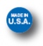 MADE IN USA - .5&quot; Die Cut Circle - Blue on White