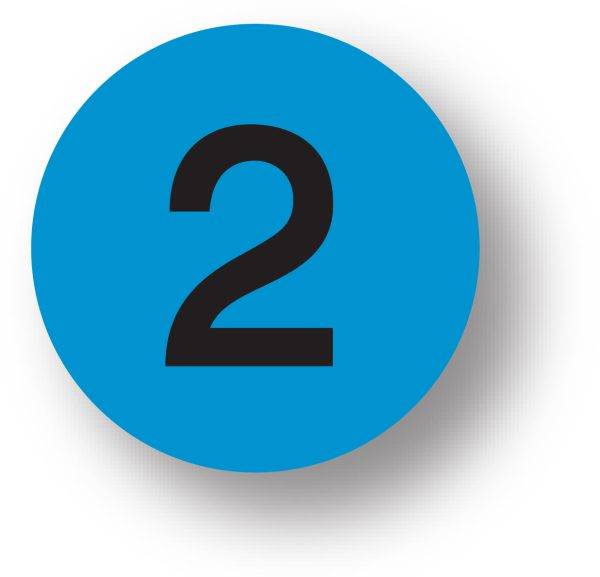 Number 2 Label