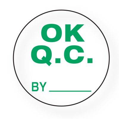 QC Ok Label