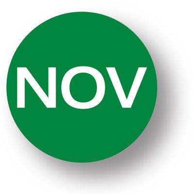November Inventory Label