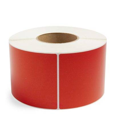 4" x 3" Red Thermal Transfer Labels