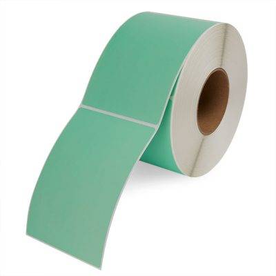4" x 6" Green Direct Thermal Labels