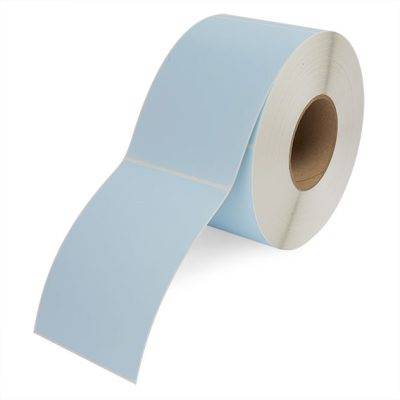 4" x 6" Blue Direct Thermal Labels