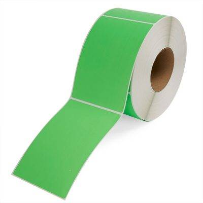 4" x 6" FL Green Thermal Transfer Labels