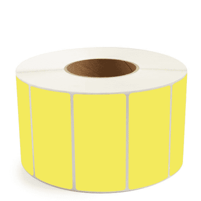 4" x 2" Yellow Thermal Transfer Labels