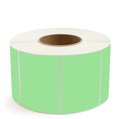 4" x 3" Green Thermal Transfer Labels
