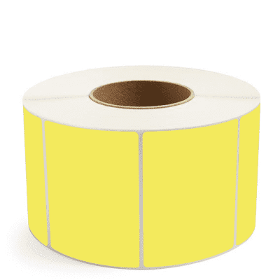 4" x 3" Yellow Thermal Transfer Labels