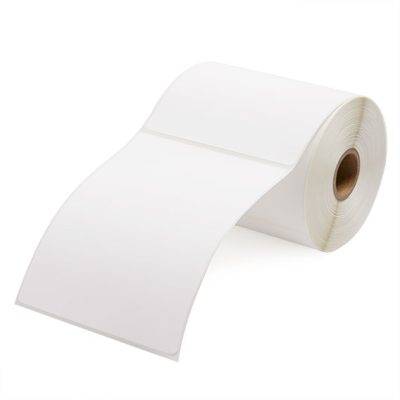 4.125" x 6.25" White Direct Thermal Labels
