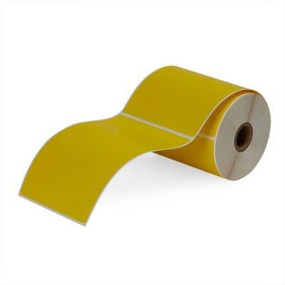 4" x 6" Yellow Direct Thermal Labels