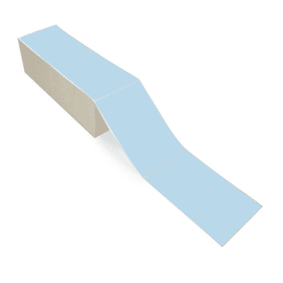 4" x 6" Blue Direct Thermal Labels