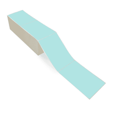 4" x 6" Green Direct Thermal Labels