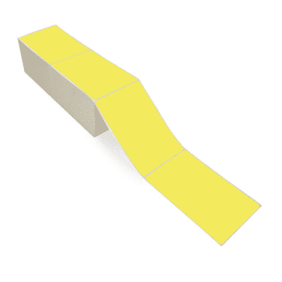 4" x 6" Yellow Direct Thermal Labels