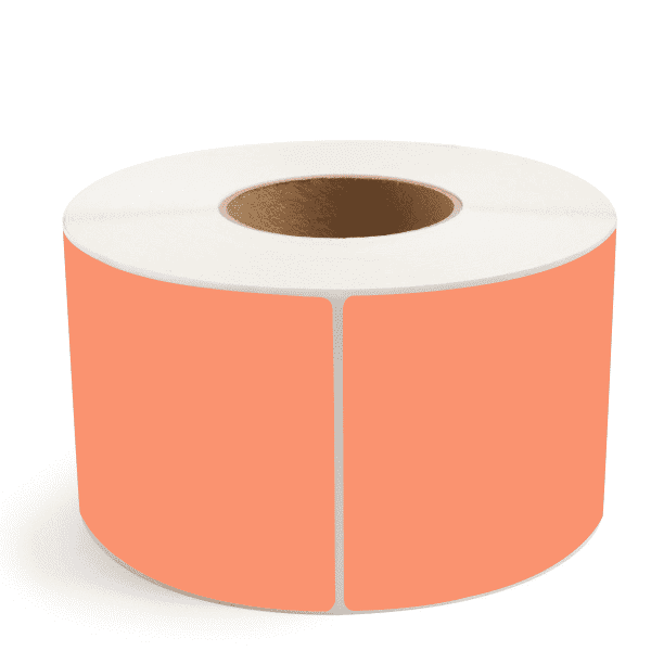 4" x 6" FL Orange Thermal Transfer Labels