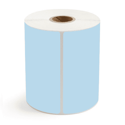 4" x 6" Blue Direct Thermal Labels