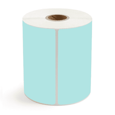 4" x 6" Green Direct Thermal Labels