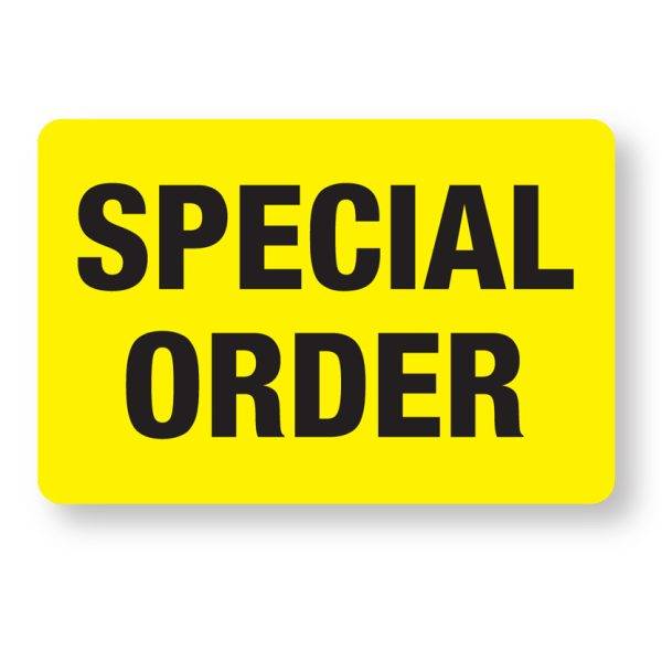 Special Order Labels  - 3" x 2"